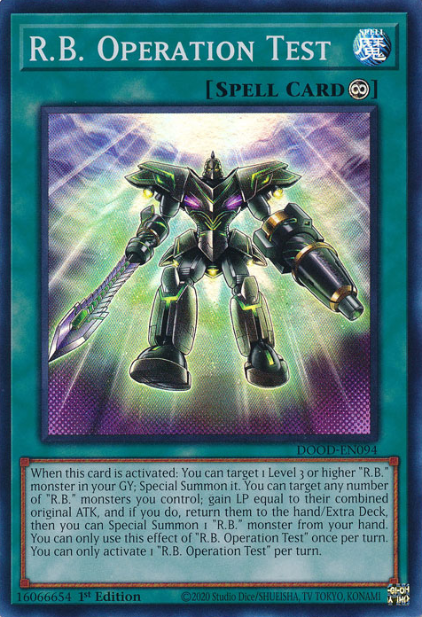 R.B.-Operationstest (R.B. Operation Test)