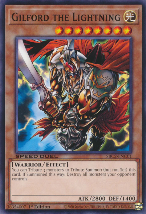 Gilford the Lightning - Yugipedia