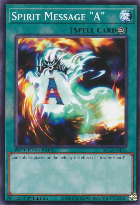 Spirit Message "A" - Yugipedia Spirit Message "A" - Yugipedia