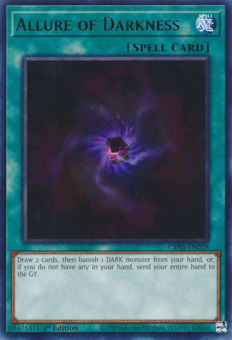 闇の誘惑Allure of Darkness 1st Edition レリーフ Yugioh Allure of Darkness SGX3 1st Edition Secret Rare Card