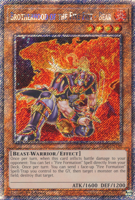Brotherhood of the Fire Fist - Bear - Yugipedia