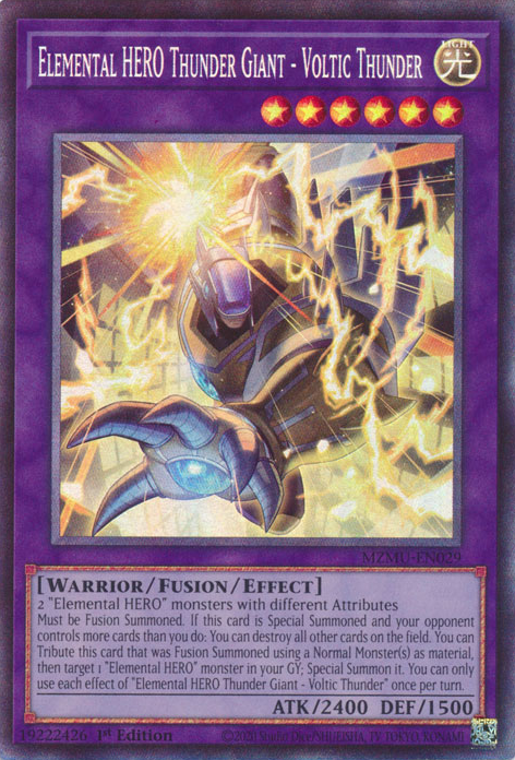 Elementar-HELD Donnergigant - Voltischer Donner (Elemental HERO Thunder Giant - Voltic Thunder)