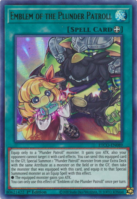 ETCO-086 Euro Print the Newest Plunder Patroll Yugioh x3 NM Goldenhair