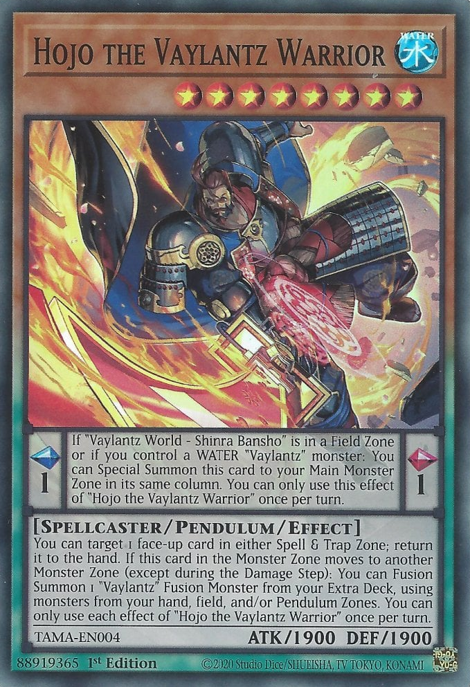 Hojo the Vaylantz Warrior - Yugipedia