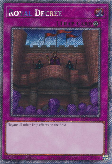 royal decree yugioh card cardcluster may be 1st or Unlimited Edition Royal Decree (DOR) | Yu-Gi-Oh!
