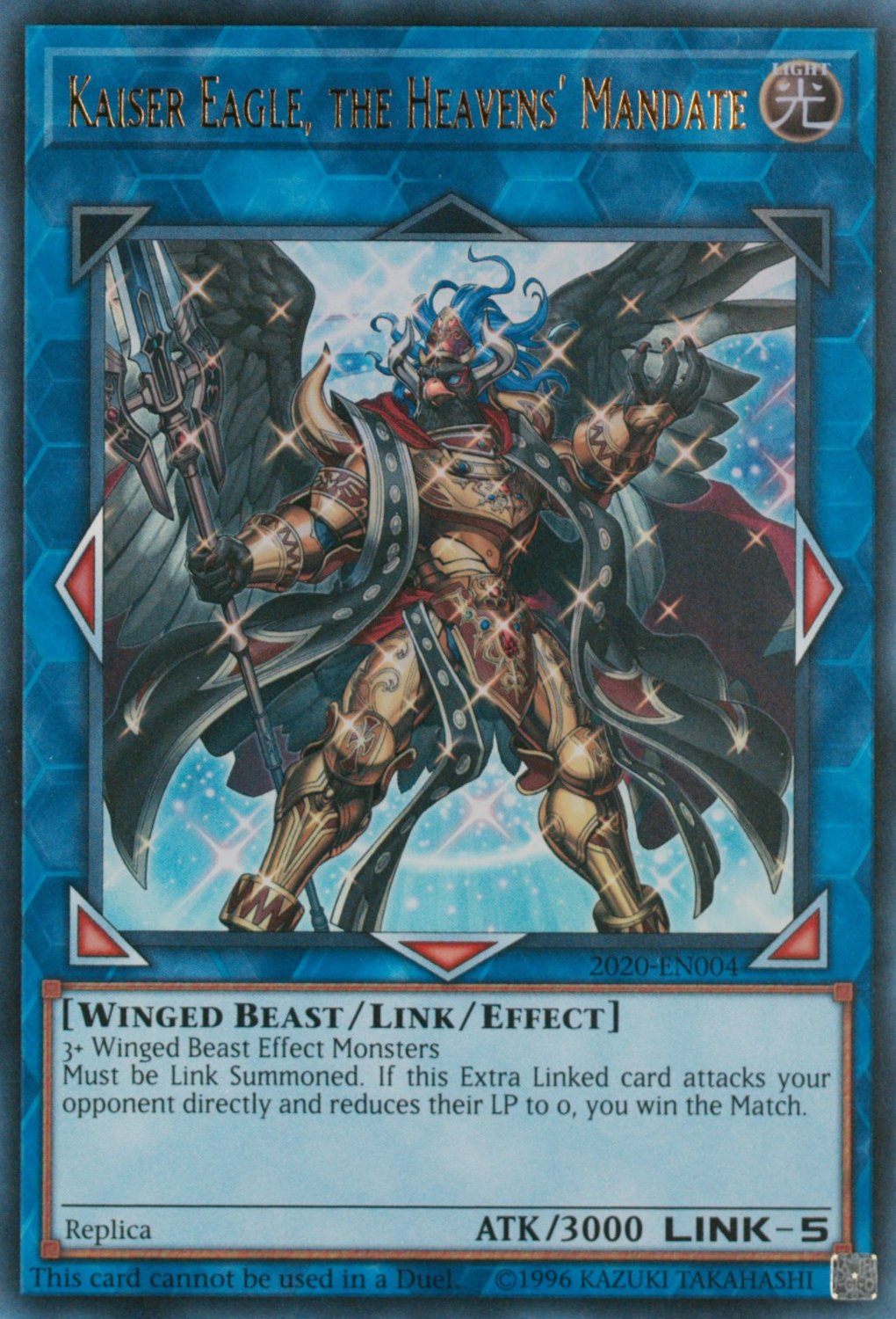 Kaiser Eagle, the Heavens' Mandate - Yugipedia - Yu-Gi-Oh! wiki