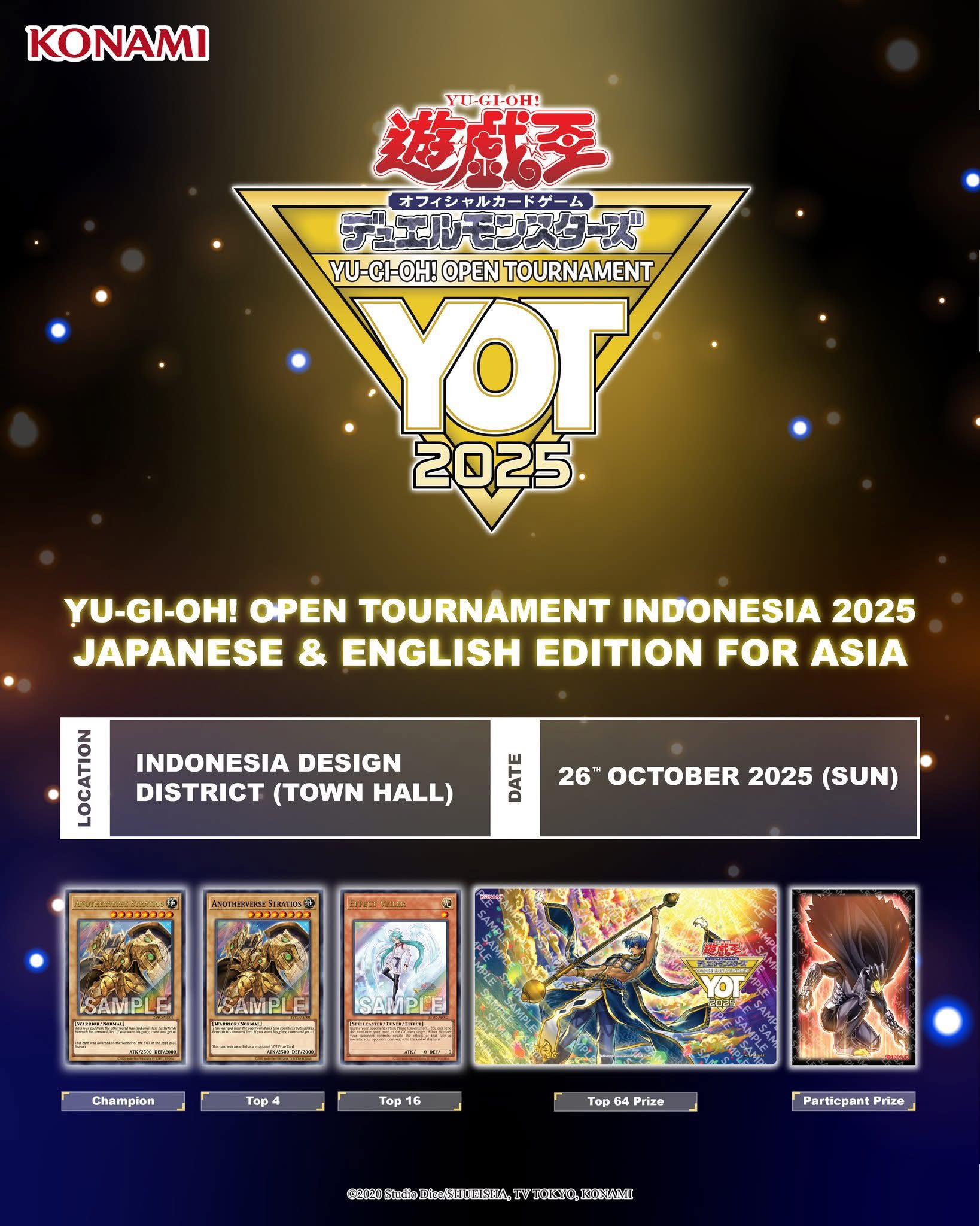 Yu-Gi-Oh! Open Tournament Indonesia 2025 prize cards