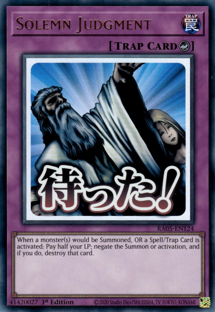 Solemn Judgment - Yugipedia Solemn Judgment - Yugipedia