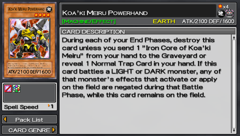 Koa'ki Meiru Powerhand (Tag Force 4) - Yugipedia