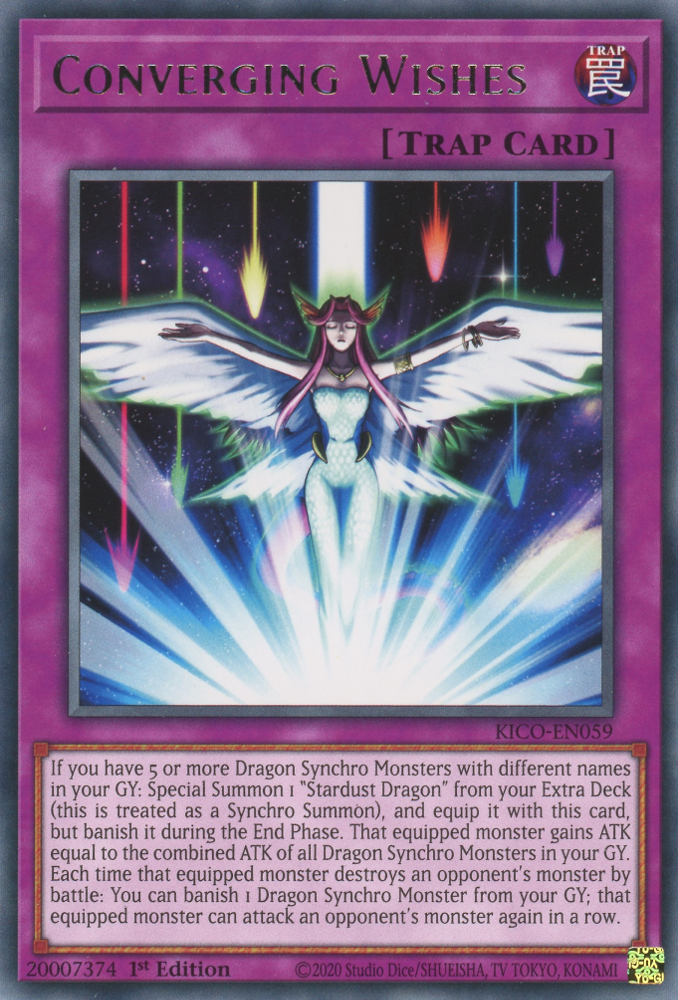 YuGiOh Converging Wishes DUSA-EN037 Ultra Rare 1st Edition