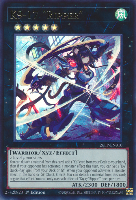 遊戯王　K9-17号 'Ripper' PSE K9-17 