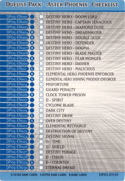 yugioh aster phoenix card list Duelist Pack: Display Koreanisch kaufen Yu-Gi-Oh! GX: Top 10 Cards