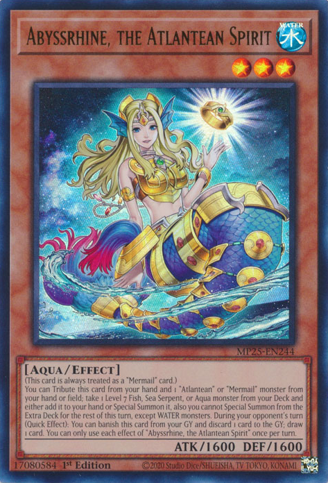 yugioh mermail cards CR05-AES13 Abyssteus (QCSR) – TCG Corner Special Summon this card from your hand Yu-Gi-Oh Card - BLLR-EN051 -