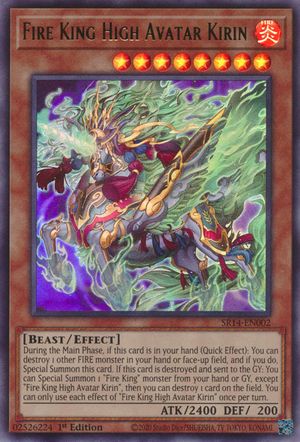 Fire King High Avatar Kirin - Yugipedia - Yu-Gi-Oh! wiki