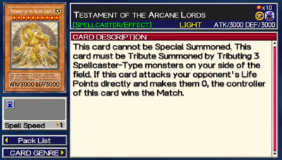 Testament of the Arcane Lords (Tag Force 2) - Yugipedia