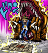 Dark Yugi, playing Concentration or Death