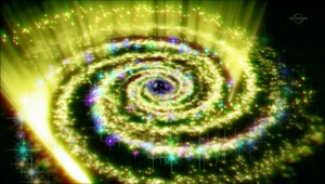 The Xyz Summoning animation of the "Number" monsters in Yu-Gi-Oh! ZEXAL, which also serves as the standard one in ARC-V