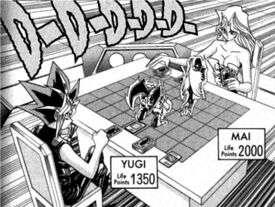 Dark Yugi and Mai Kujaku's Duel
