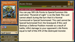 Andro Sphinx (Tag Force 1) - Yugipedia