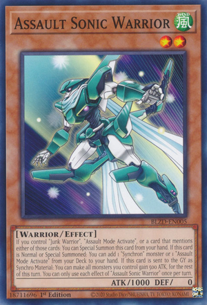 Assault Sonic Warrior - Yugipedia