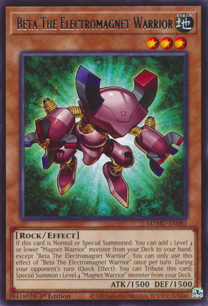 ユーカリ デュエルベータ Beta The Electromagnet Warrior - Yugipedia