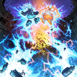 "Spright Blue" and "Spright Red" in the artwork of "Spright Gamma Burst"