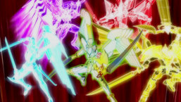 The other forms of "Utopia" appear to perform "Deadly Final Hope Sword Slash".