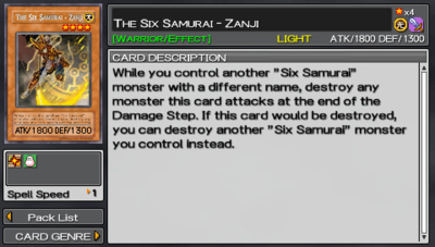 The Six Samurai - Zanji (Tag Force 5) - Yugipedia