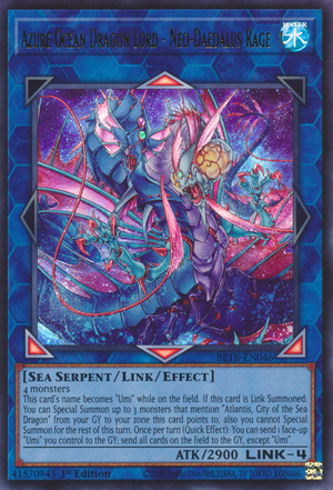 Azure Ocean Dragon Lord - Neo-Daedalus Rage - Yugipedia