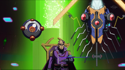 Leo Akaba with "Spirit Crystal - Salamander Core" and "Spirit Tech Force - Pendulum Governor".