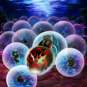 Multiple "T.A.D.P.O.L.E.S." in the artwork of "Underworld Egg Clutch".