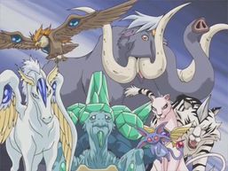 The seven "Crystal Beasts".