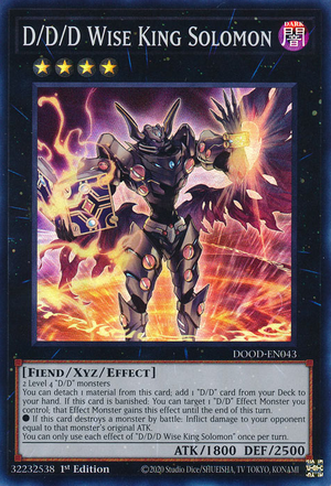 封印のオルゴナイトD D/D/D Wise King Solomon - Yugipedia