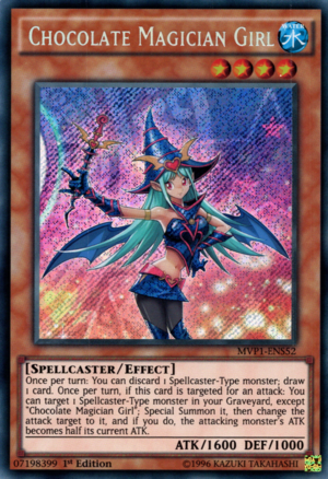 1st Edition Secret Rare MVP1-ENS52 Yugioh Chocolate Magician Girl