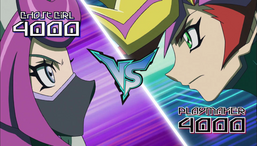 Playmaker and Ghost Gal's Duel