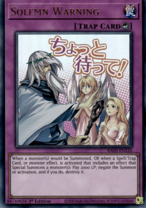 Solemn Warning - Yugipedia