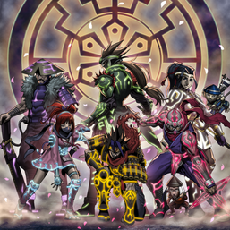 "Fuma", "Genba", "Hatsume", "Doji", "Rihan", "Kizaru" appear in the artwork of "The Six Shinobi".
