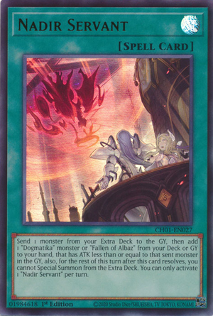 Yugioh Card: Nadir Servant - RA01-EN062 - Super Rare - 1st Edition