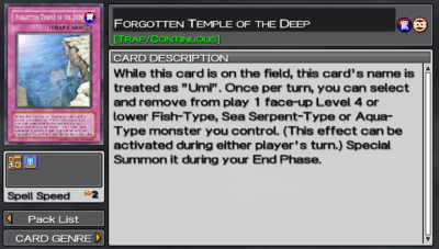 n.SSign wormhole /find them ユニットトレカ Forgotten Temple of the Deep (Tag Force 5) - Yugipedia