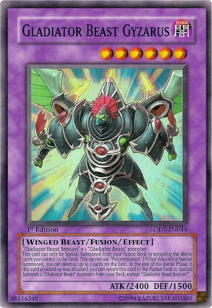 Card Errata:Gladiator Beast Gyzarus - Yugipedia