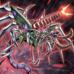 "Cyberdarkness Dragon", the Fusion of "Dragon" ("Horn", "Edge", and "Keel"), "Edge", and "Cannon"