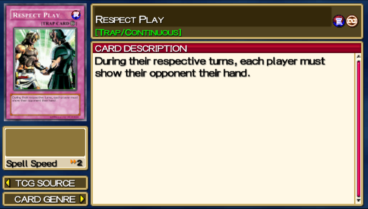 Respect Play Force 1 Yugipedia Yu Gi Oh Wiki