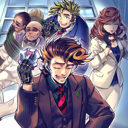 Clockwise from top: "SPYRAL Tough", "SPYGAL Misty" and "SPYRAL Super Agent" in the artwork of "SPYRAL MISSION - Recapture"
