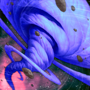 Artwork of "Space Cyclone", a card that detaches Xyz Materials