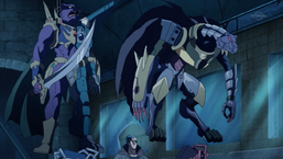 Barrett with "Beastborg Panther Predator" and "Beastborg Wolf Kämpfer".