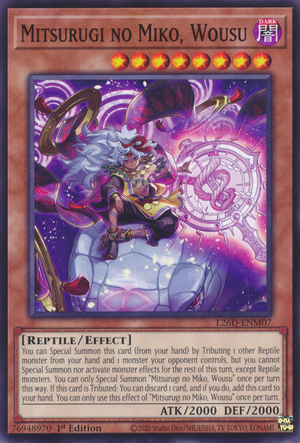 遊戯王OCG 時空枢つ澪光 PSE Mitsurugi no Miko, Wousu - Yugipedia