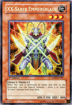 Card Errata:XX-Saber Emmersblade - Yugipedia