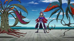 Yuri with "Predaplant Moray Nepenthes" and "Predaplant Squid Drosera"