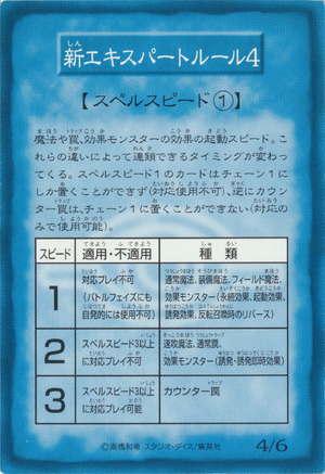 Spell Speed ① - Yugipedia