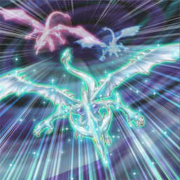 "Stardust Dragon" creating afterimages, as seen in the artwork of "Stardust Flash".